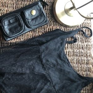 Black baby doll cami top